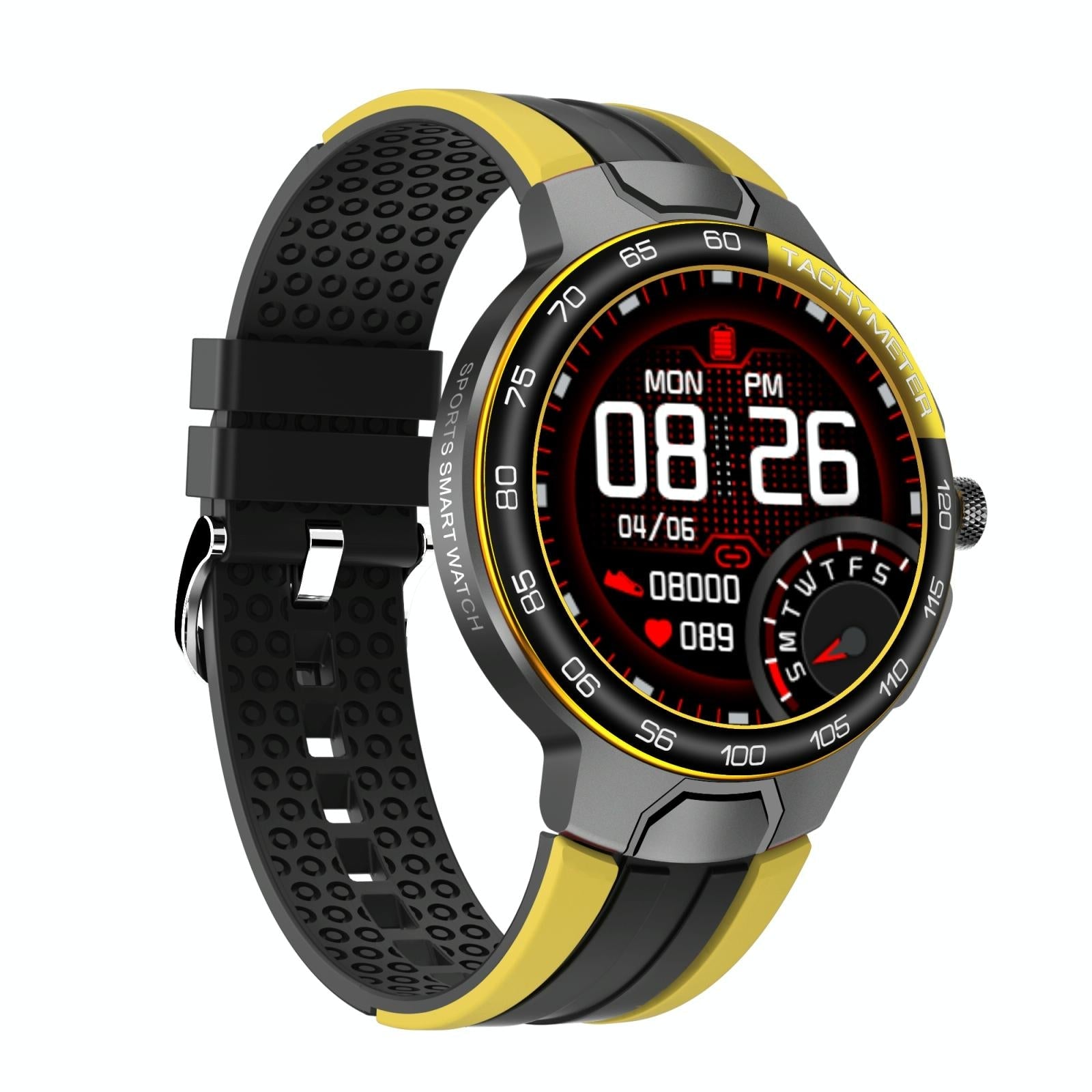 Waterproof Smart Watch with Intelligent Health Tracking - Orange The AuDHD Store