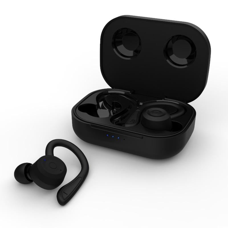 Waterproof T20 Bluetooth Earphones with Noise-cancelling Hooks - Blue The AuDHD Store