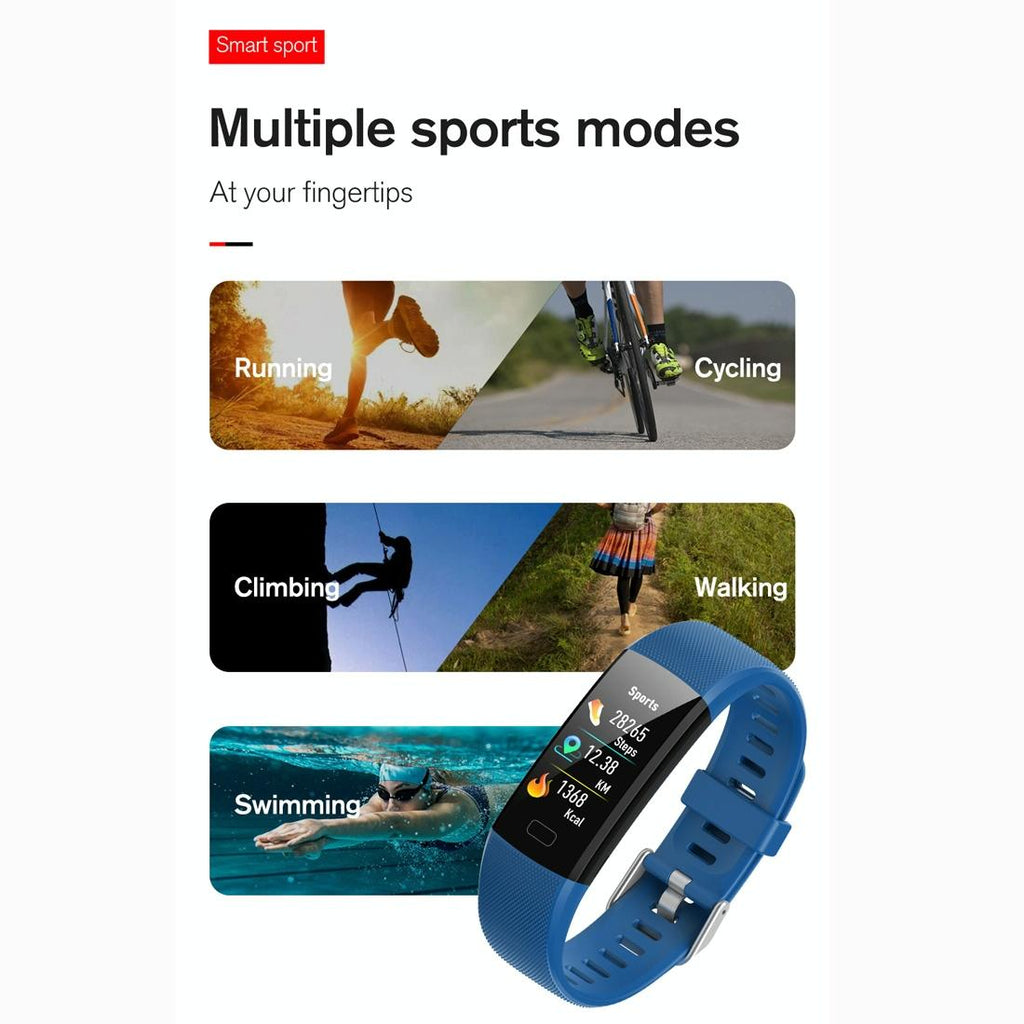 Smart Bracelet with Health Monitoring and Call Reminder- Black The AuDHD Store