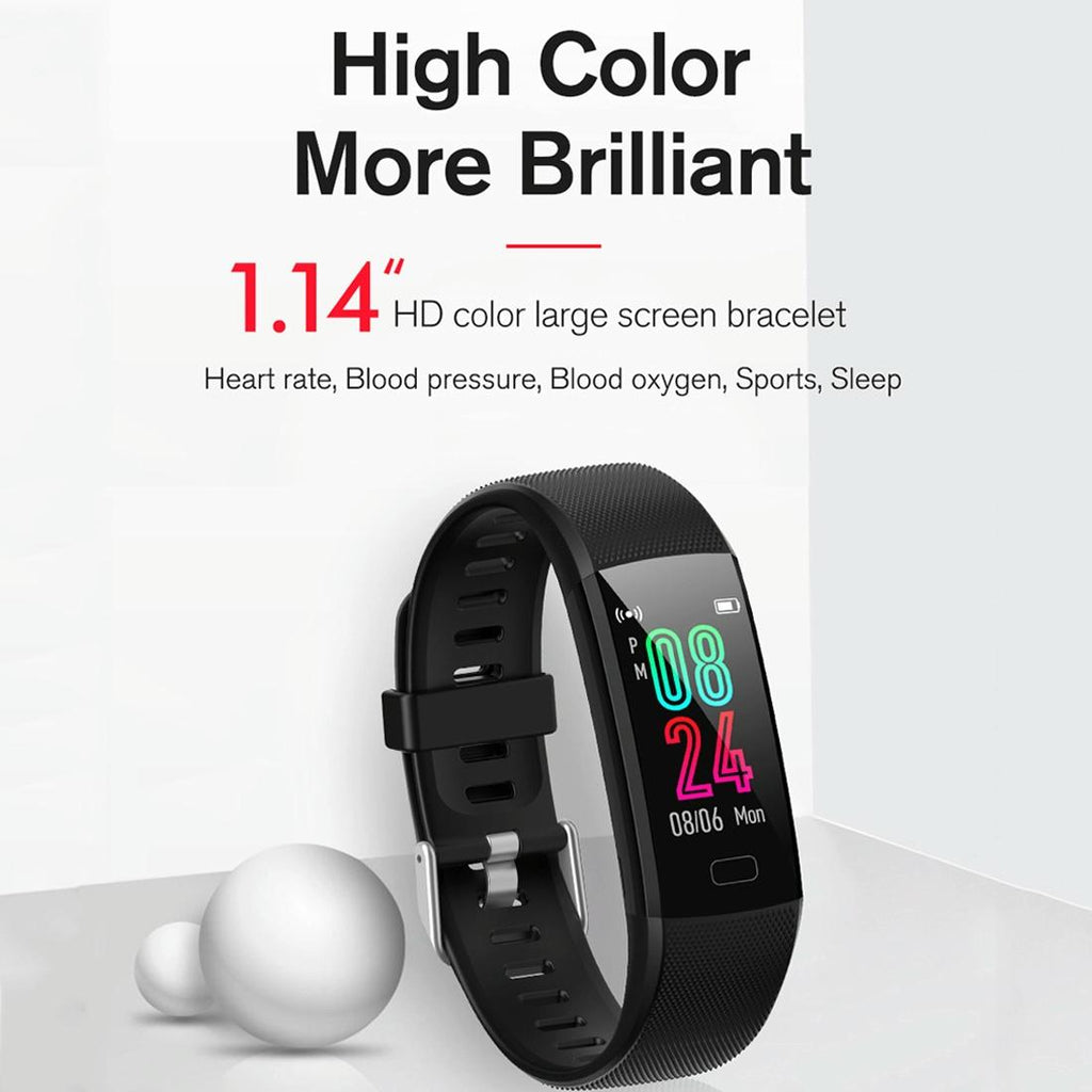 Smart Bracelet with Health Monitoring and Call Reminder- Black The AuDHD Store