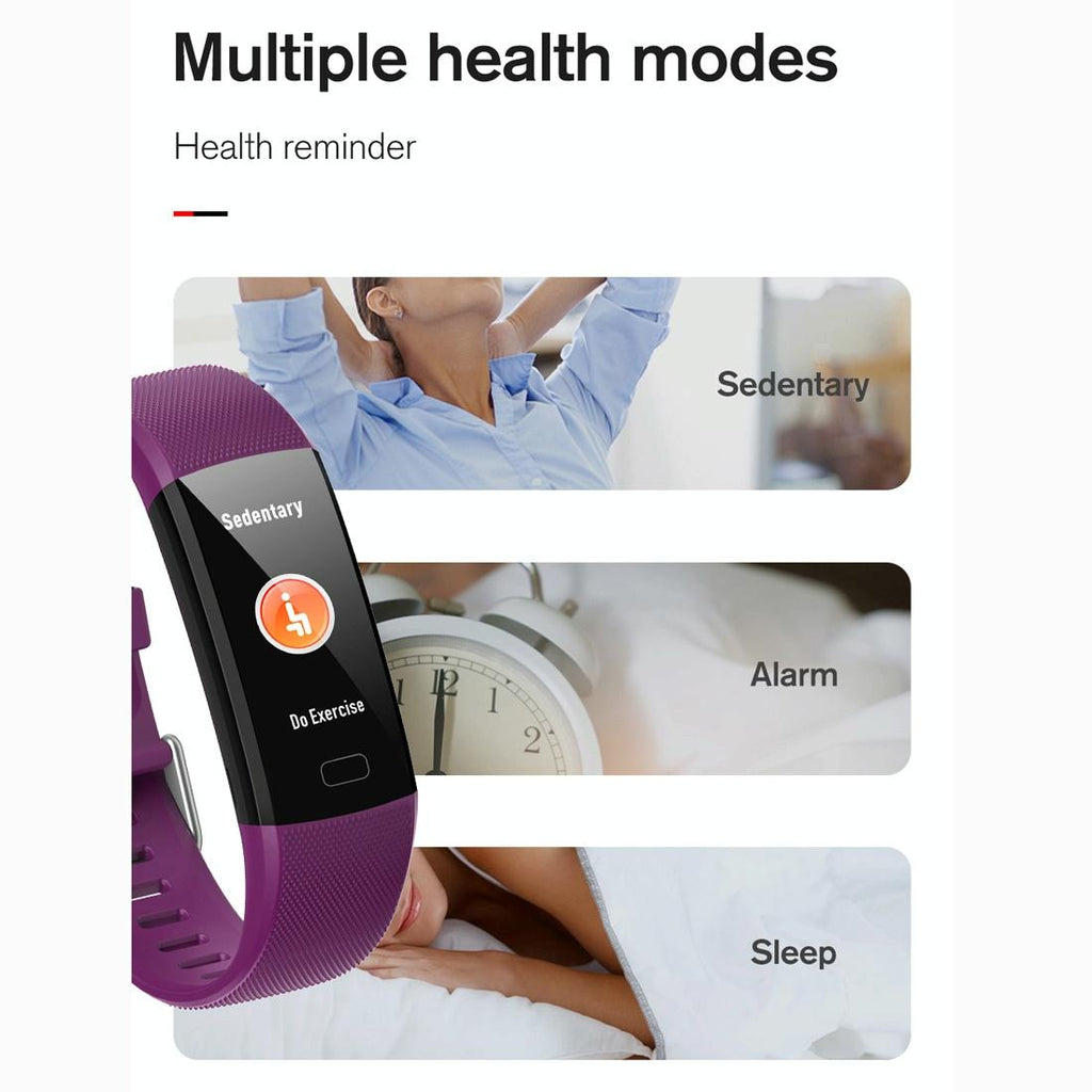 Smart Bracelet with Health Monitoring and Call Reminder- Black The AuDHD Store