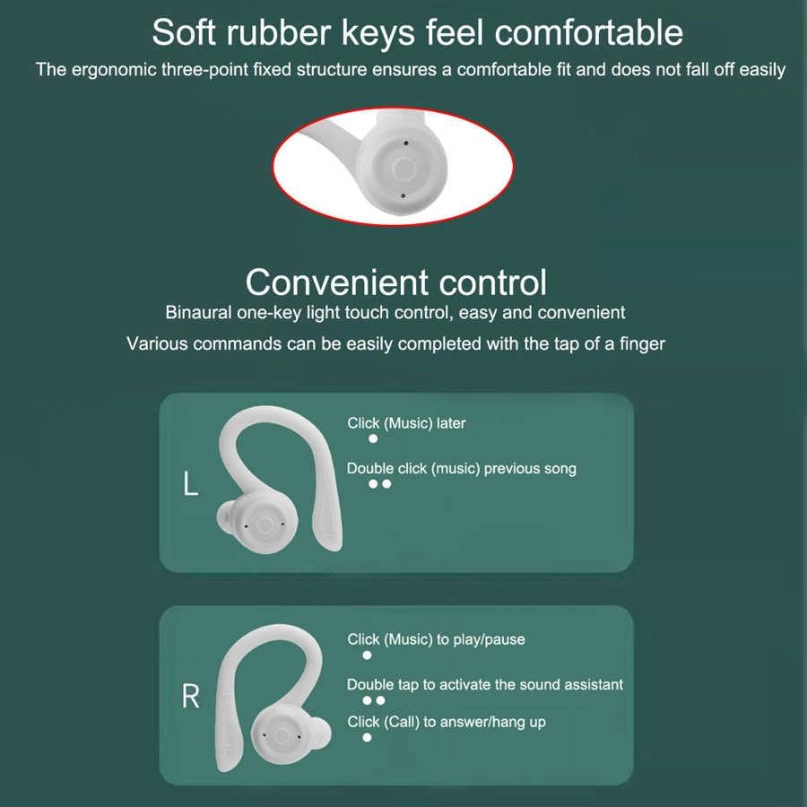 Waterproof T20 Bluetooth Earphones with Noise-cancelling Hooks - Orange The AuDHD Store