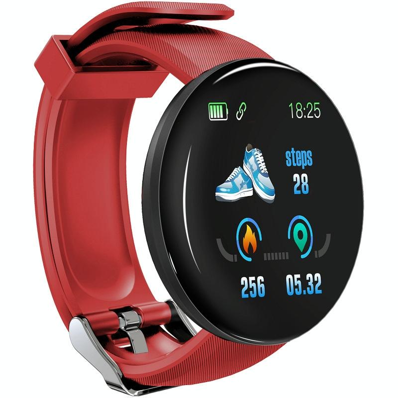 Waterproof Smart Watch with Call Reminder and Health Monitoring In Red Red The AuDHD Store