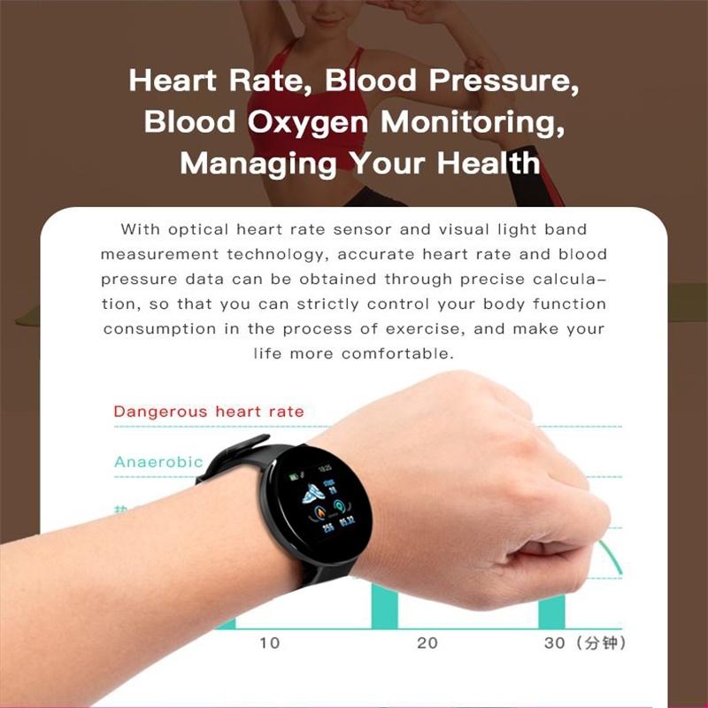 Waterproof Smart Watch with Call Reminder and Health Monitoring In Red The AuDHD Store