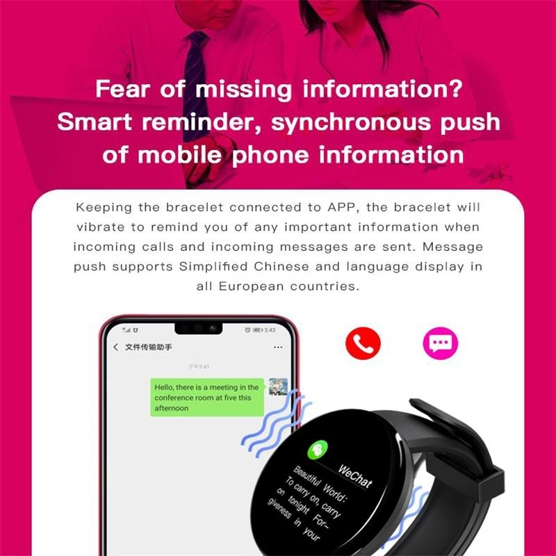 Waterproof Smart Watch with Call Reminder and Health Monitoring In Red The AuDHD Store