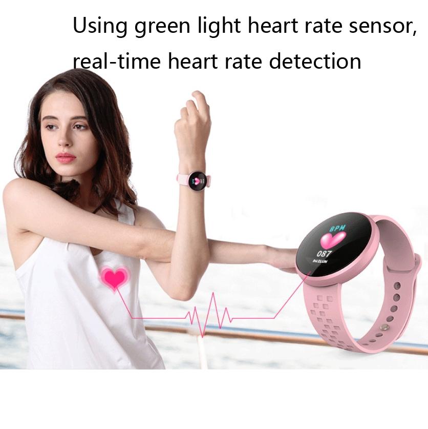 Smart Watch with Heart Rate Monitor & Menstrual Cycle Reminder – Red The AuDHD Store