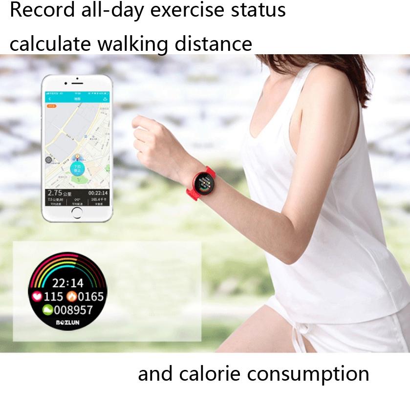 Smart Watch with Heart Rate Monitor & Menstrual Cycle Reminder – Red The AuDHD Store