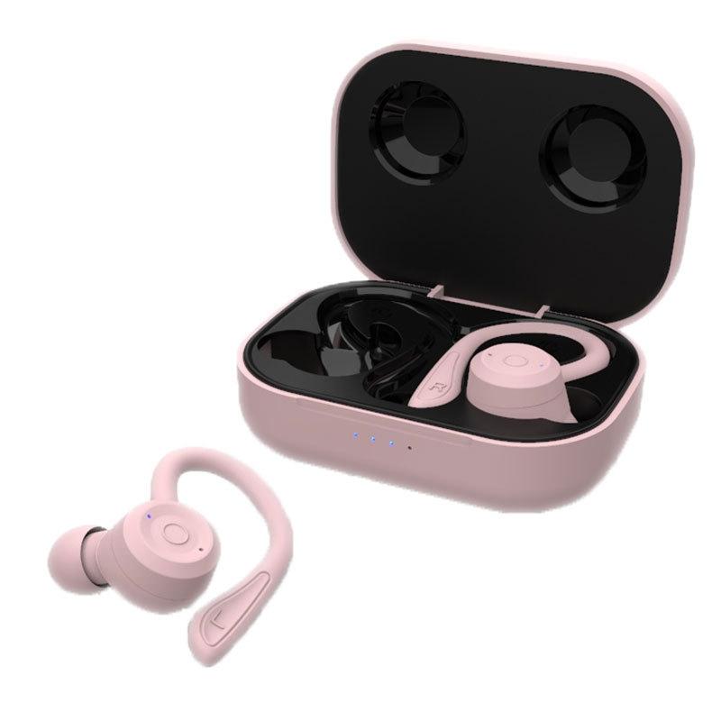 Waterproof T20 Bluetooth Earphones with Charging Box and Noise-cancelling Hooks - Green The AuDHD Store