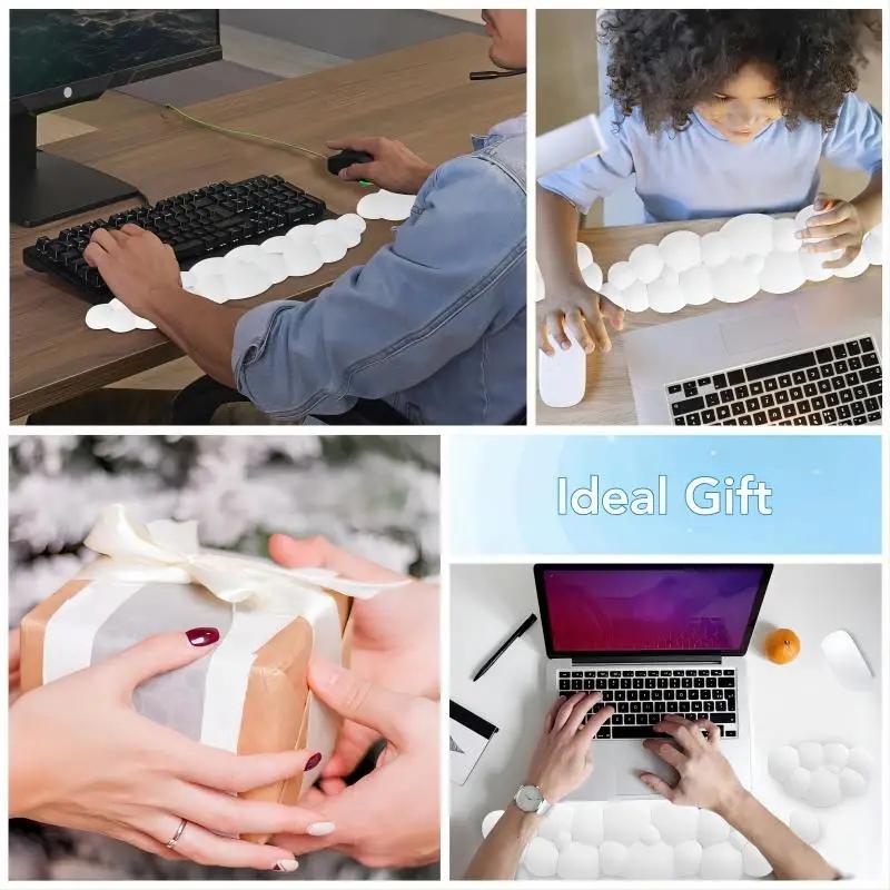 Memory Foam Wrist Rest In White The AuDHD Store