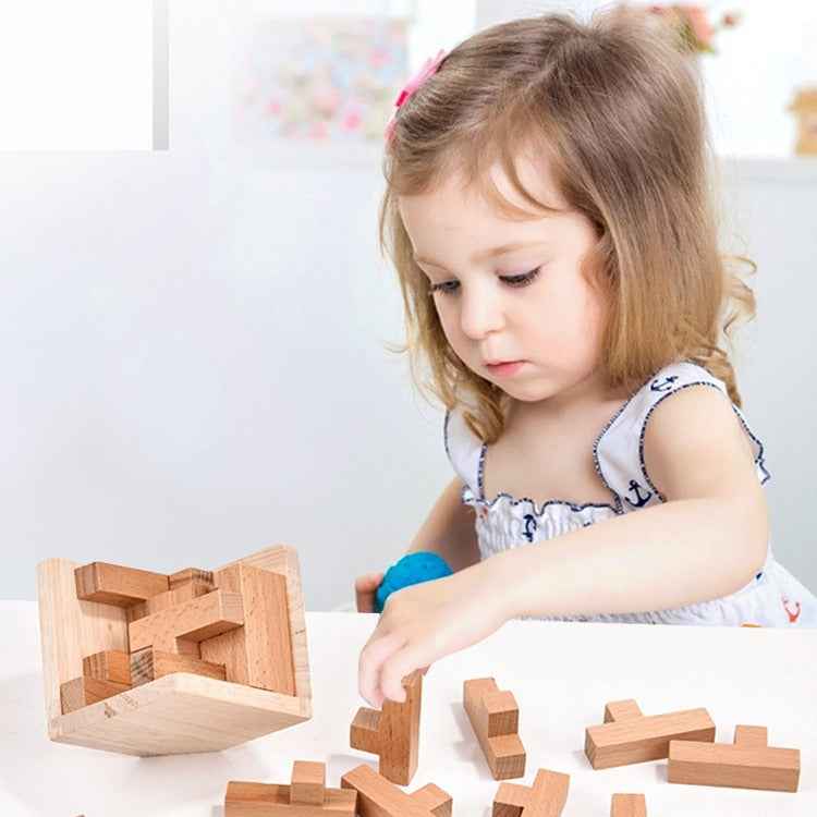 Wooden Brain Teaser Cube Puzzle The AuDHD Store