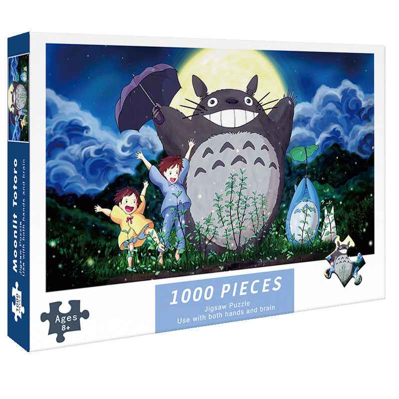 Moonlight Totoro – 2-Pack 1000-Piece Jigsaw Puzzle Set The AuDHD Store