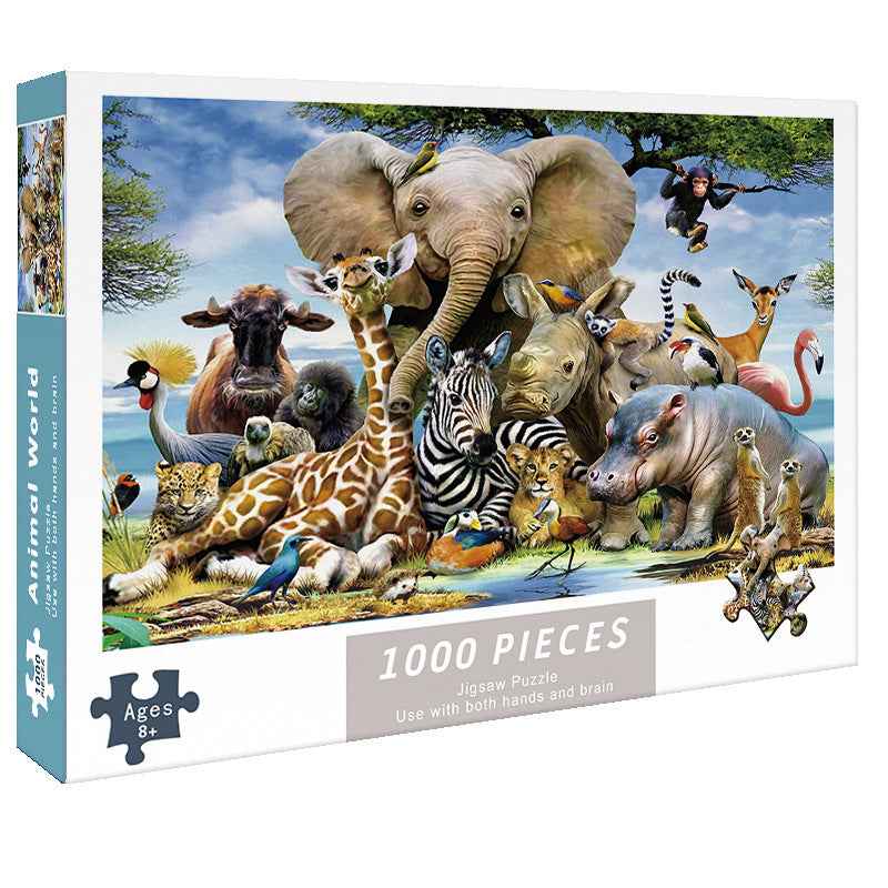 Animal World – 2-Pack 1000-Piece Jigsaw Puzzle Set The AuDHD Store