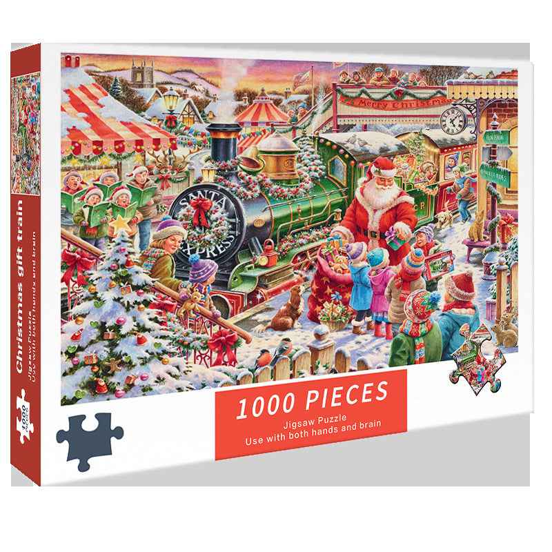 1000 piece Christmas Train jigsaw puzzle The AuDHD Store