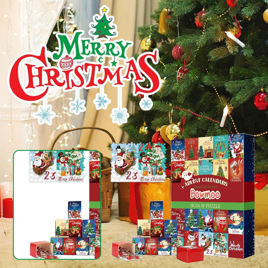 Dowmoo Christmas Advent Calendar Puzzle - 24-Piece Puzzle Surprise Countdown The AuDHD Store