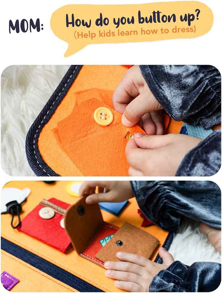 Montessori Busy Board - Educational Sensory Activity Tool The AuDHD Store