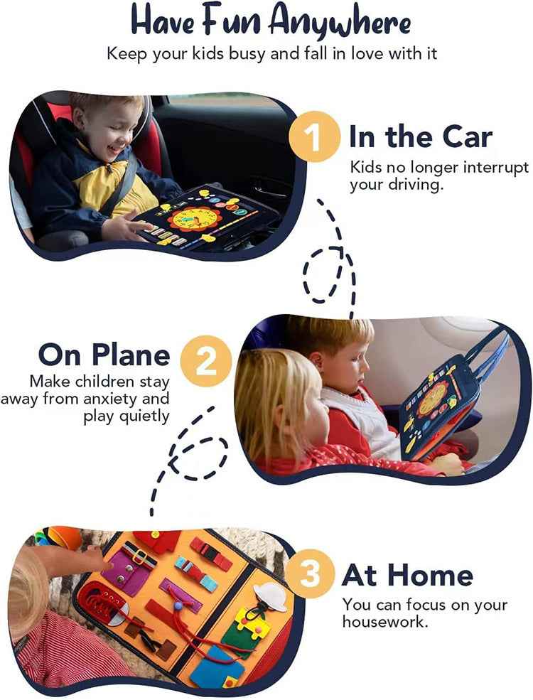 Montessori Busy Board - Educational Sensory Activity Tool The AuDHD Store