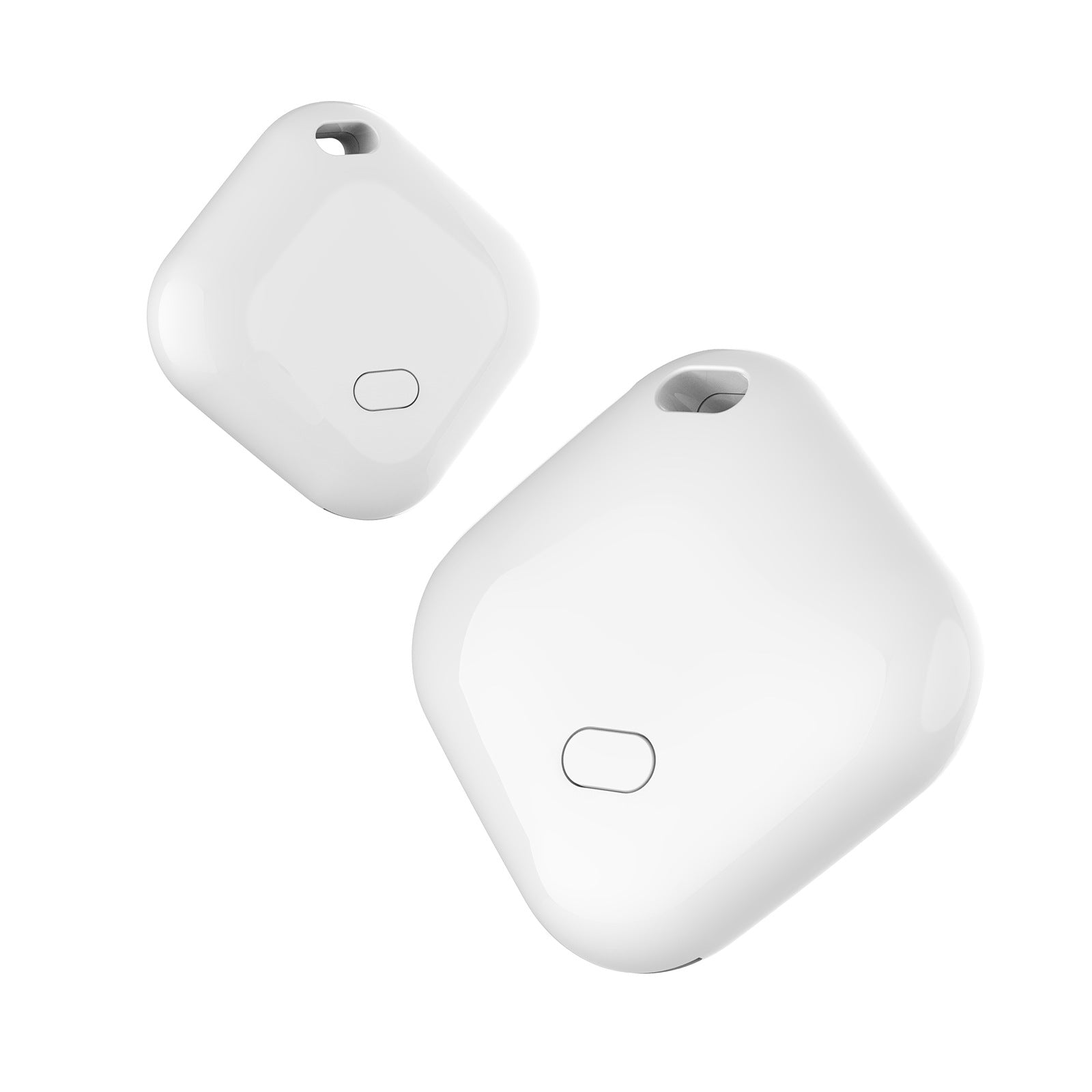 (Square White) Mini GPS Tracker - Apple Find My Enabled, Key Finder, Wallet Locator, Anti-Theft Tag The AuDHD Store