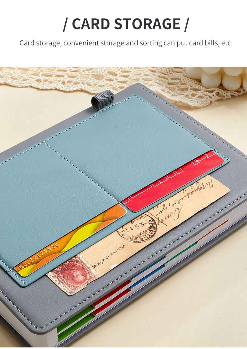 Black A5 PU Leather Agenda Planner The AuDHD Store