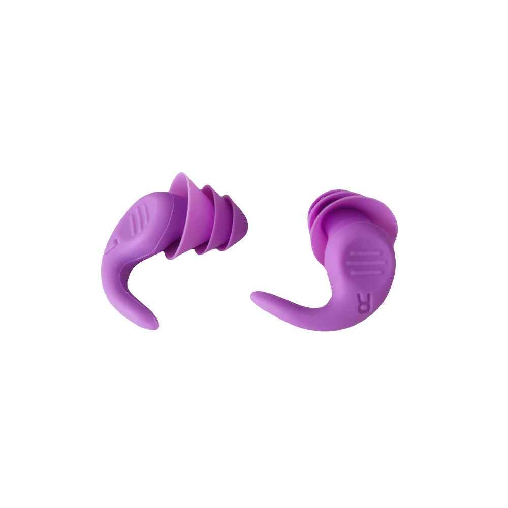 5-Pair Ergonomic Silicone Earplugs - Waterproof for Swimming, Reusable Noise Cancelling Sleep Purple The AuDHD Store