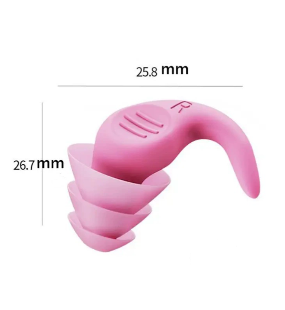 5-Pair Ergonomic Silicone Earplugs - Waterproof for Swimming, Reusable Noise Cancelling Sleep The AuDHD Store