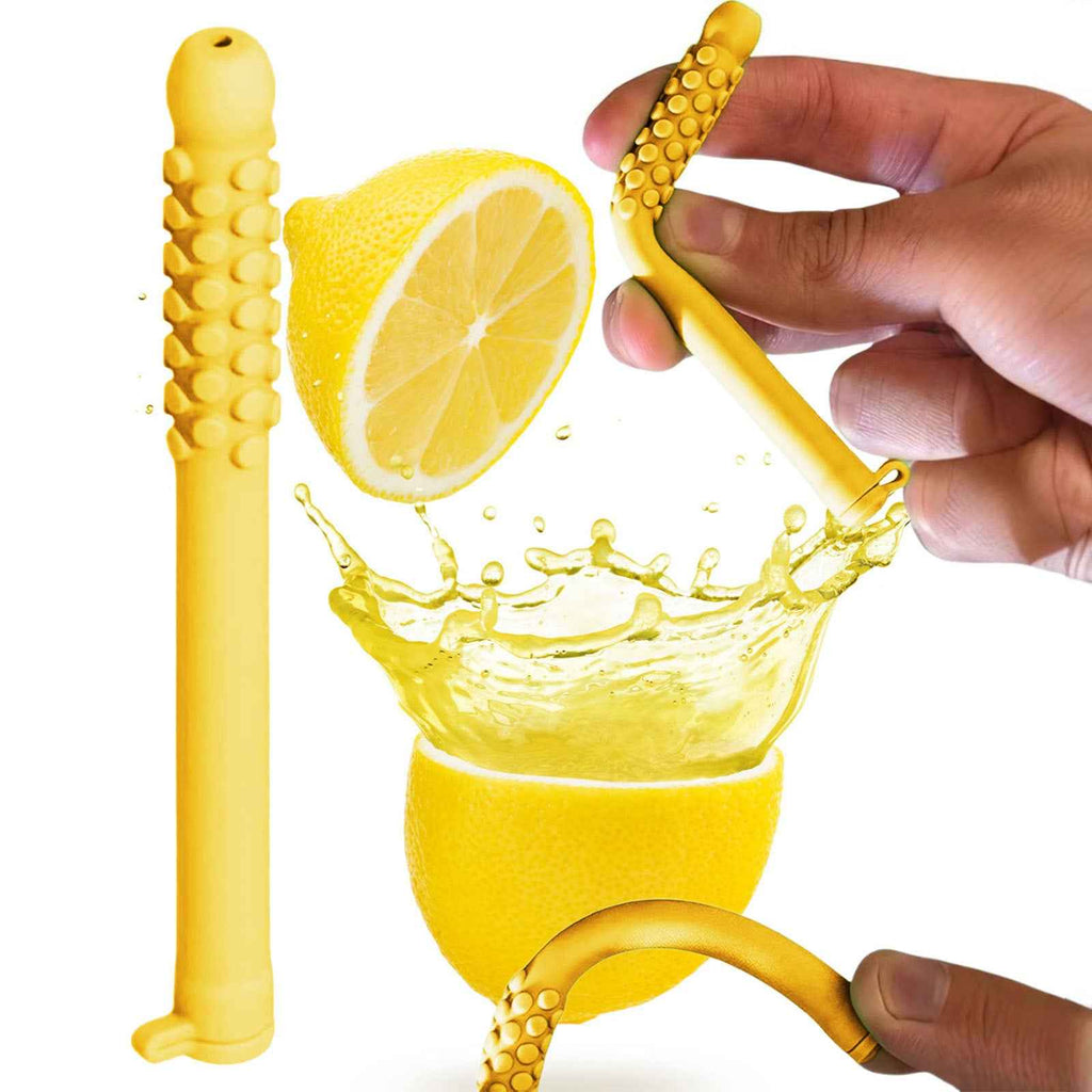 5-Pack Chewable Sensory Tubes Lemon Scented Silicone Oral Motor Aid for Kids and Adults Anxiety Relief Yellow The AuDHD Store