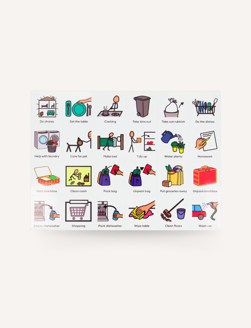 Everyday Routines Magnetic Tile Set