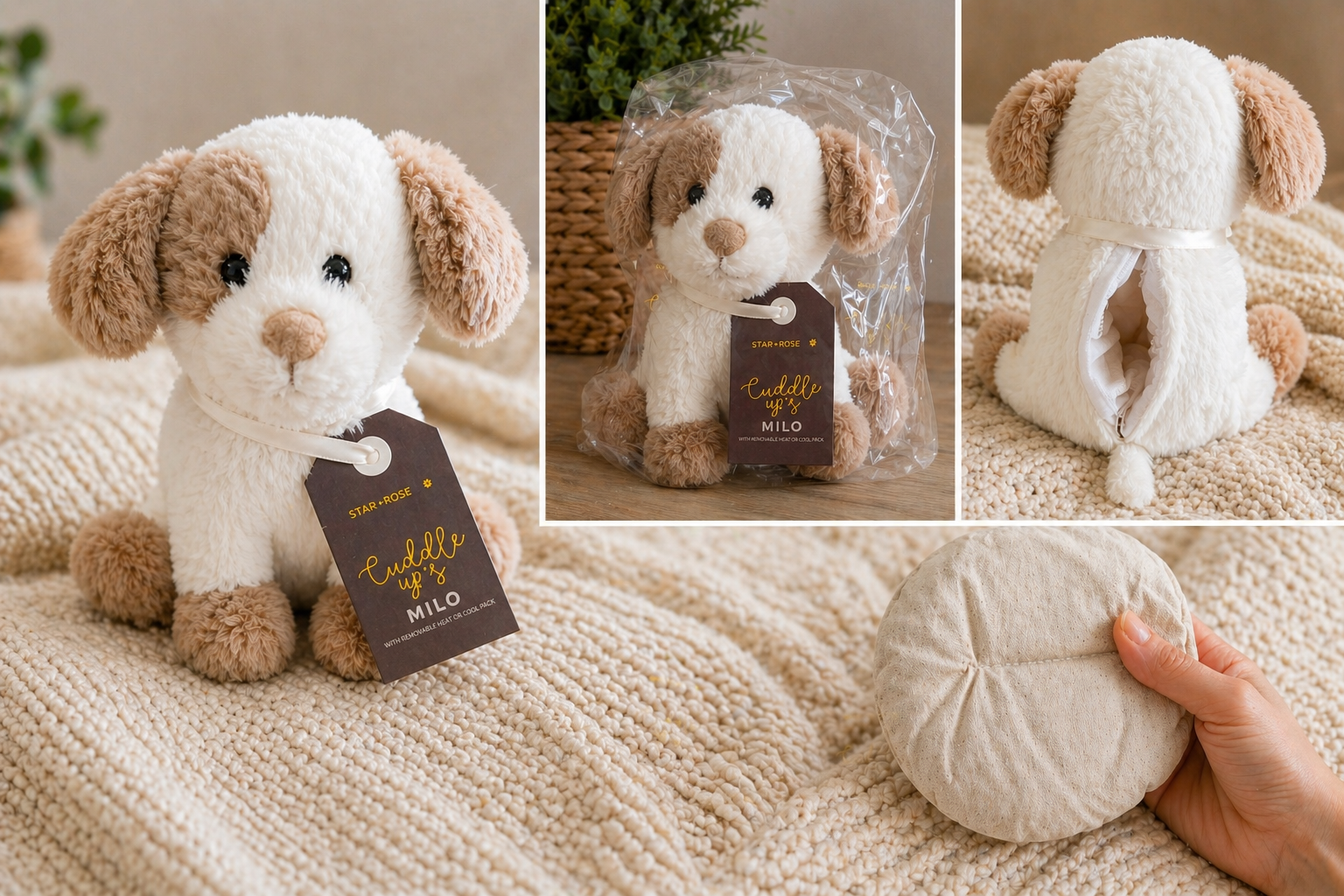 Microwaveable Plush Heat Pack – Tourmaline Warm & Cool Sensory Comfort (Odour-Free)