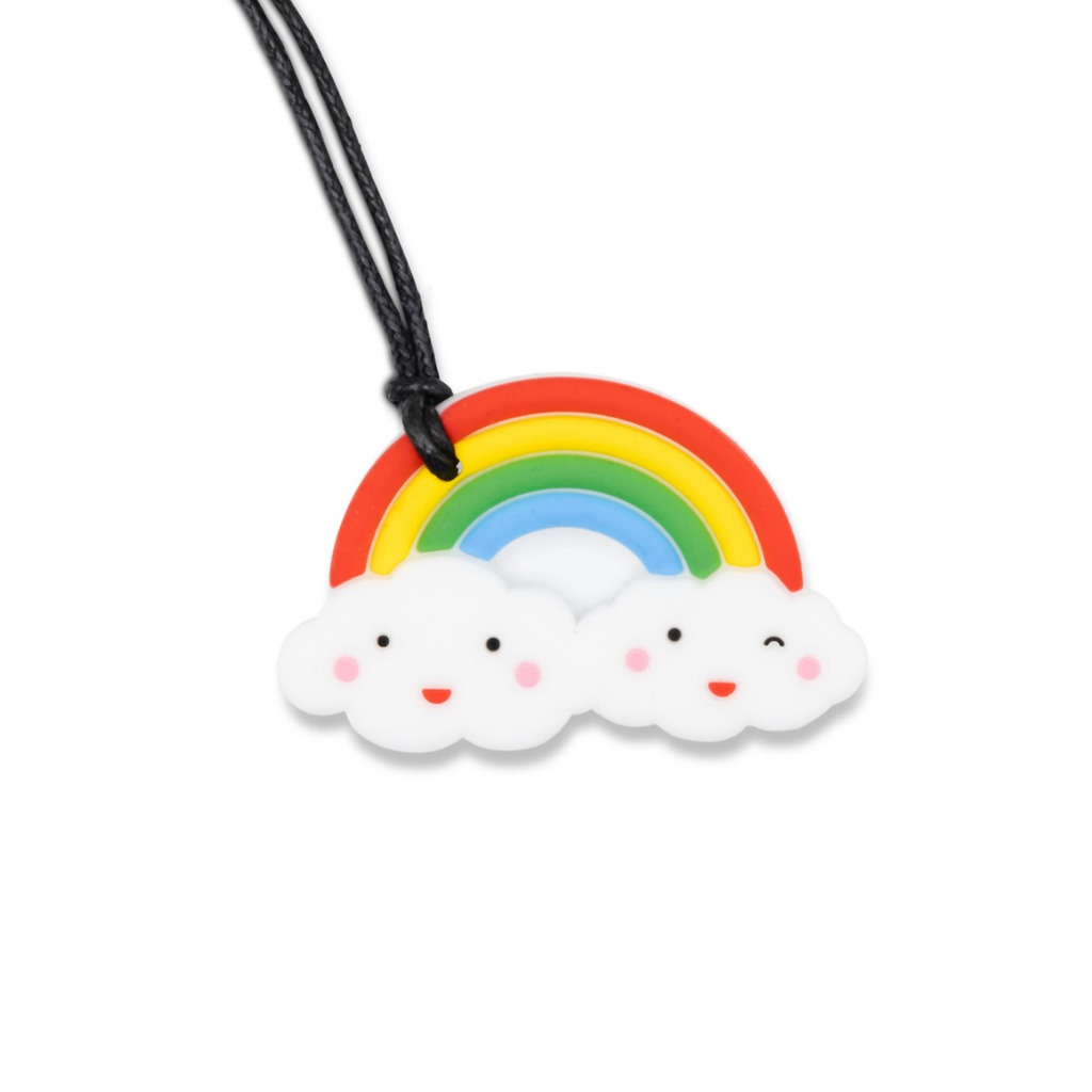 Jellystone Rainbow Chew Necklace | Soft Silicone Sensory Chew