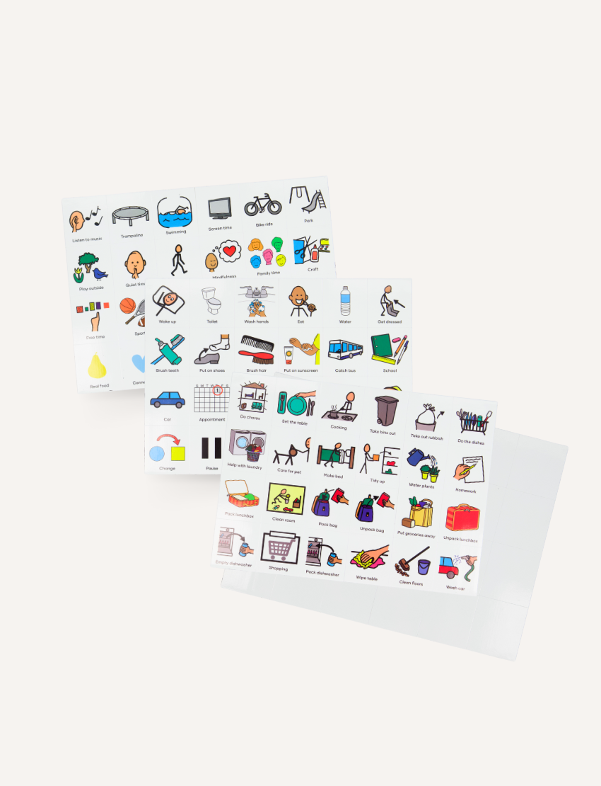 Everyday Routines Magnetic Tile Set