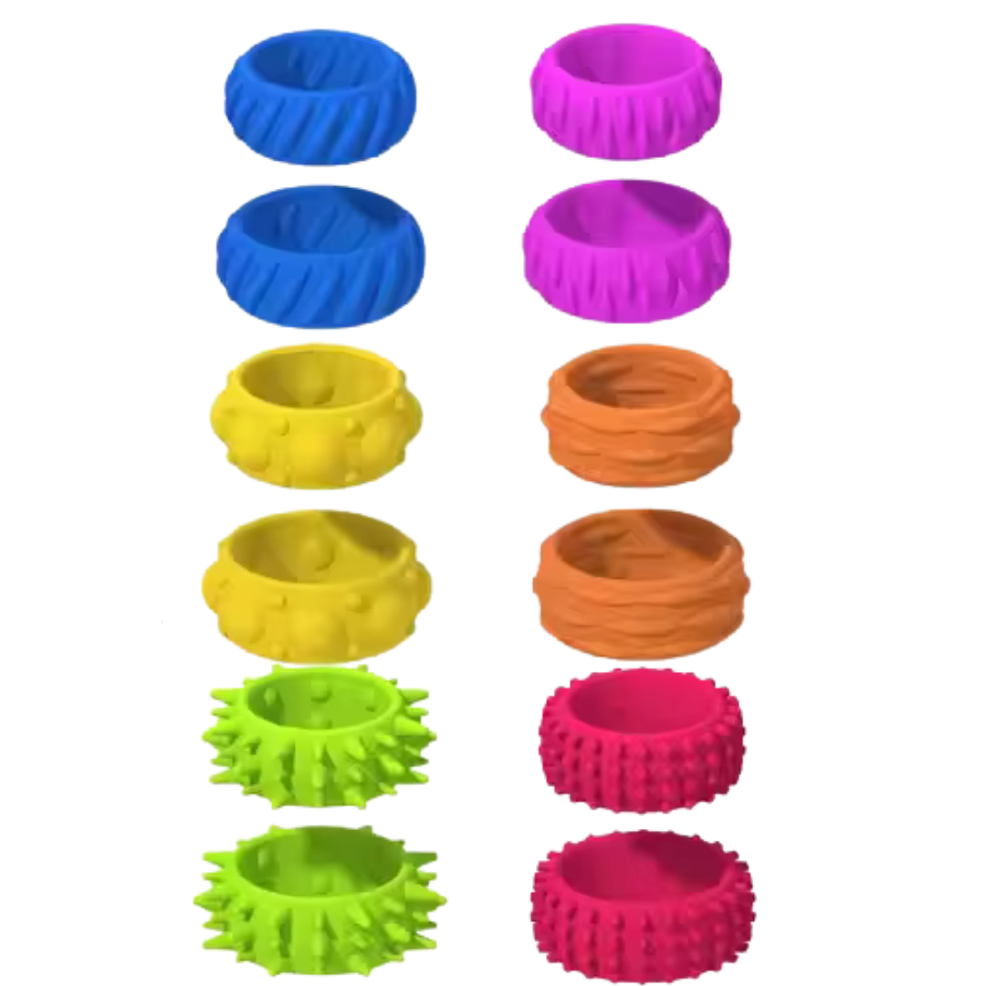 Silicone Sensory Fidget Ring Set The AuDHD Store