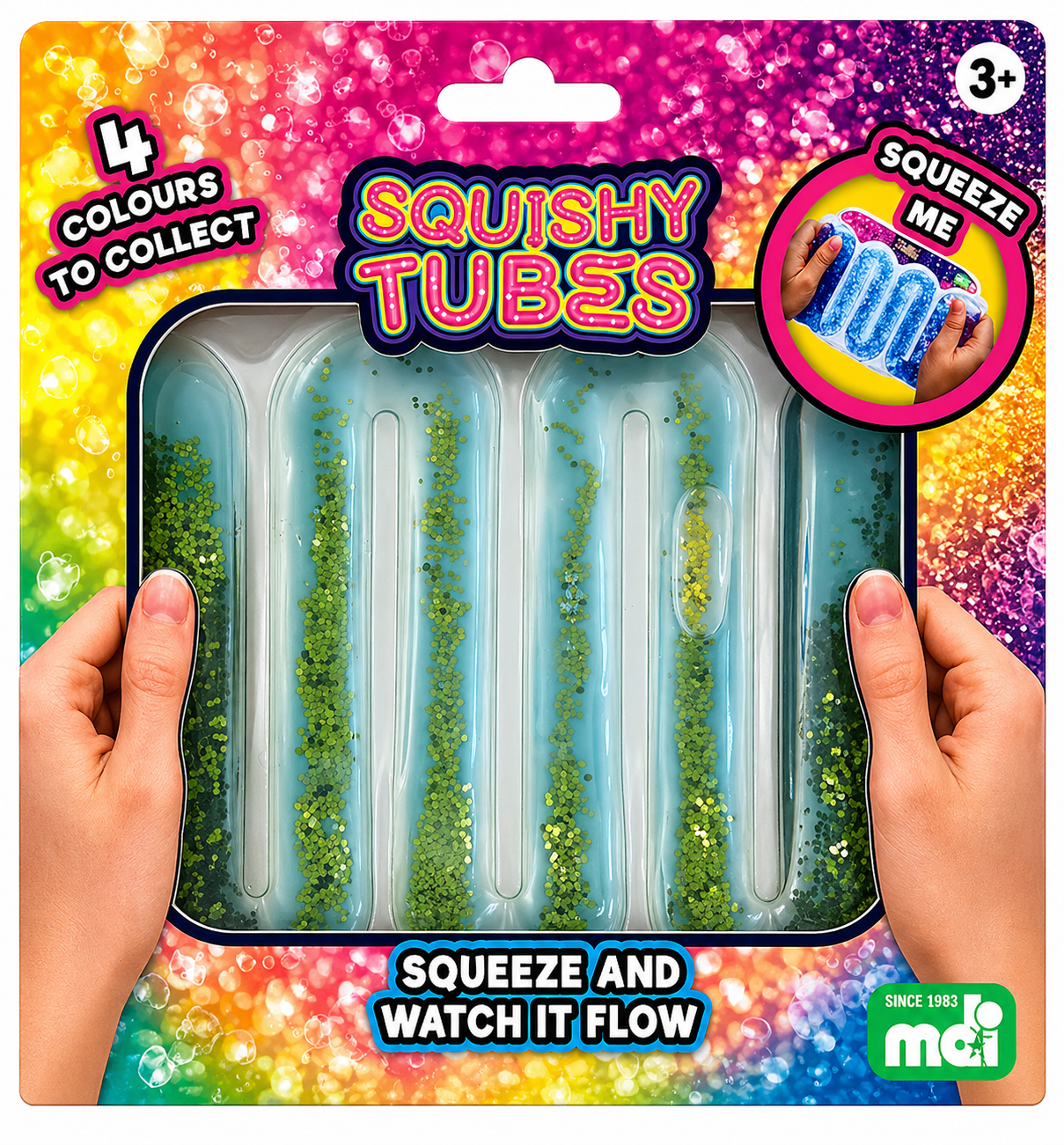 Squishy Tubes Glitter Flow Sensory Pad