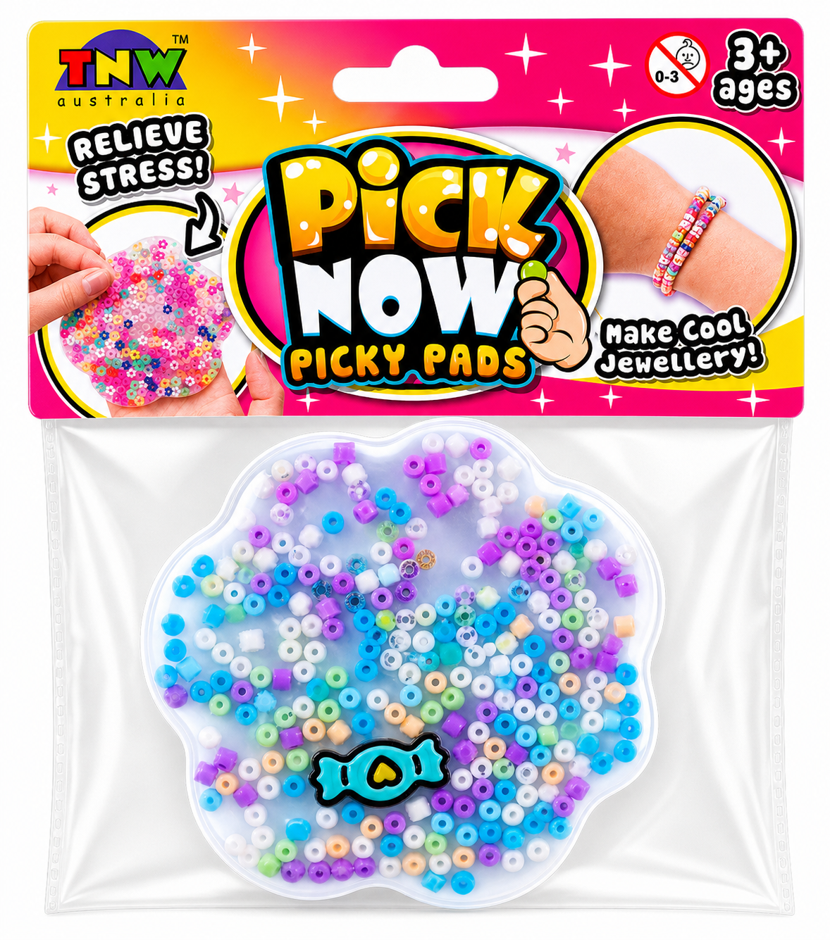Pick Now Picky Pads DIY Bracelet Kit – Wearable Sensory Bead Fidget