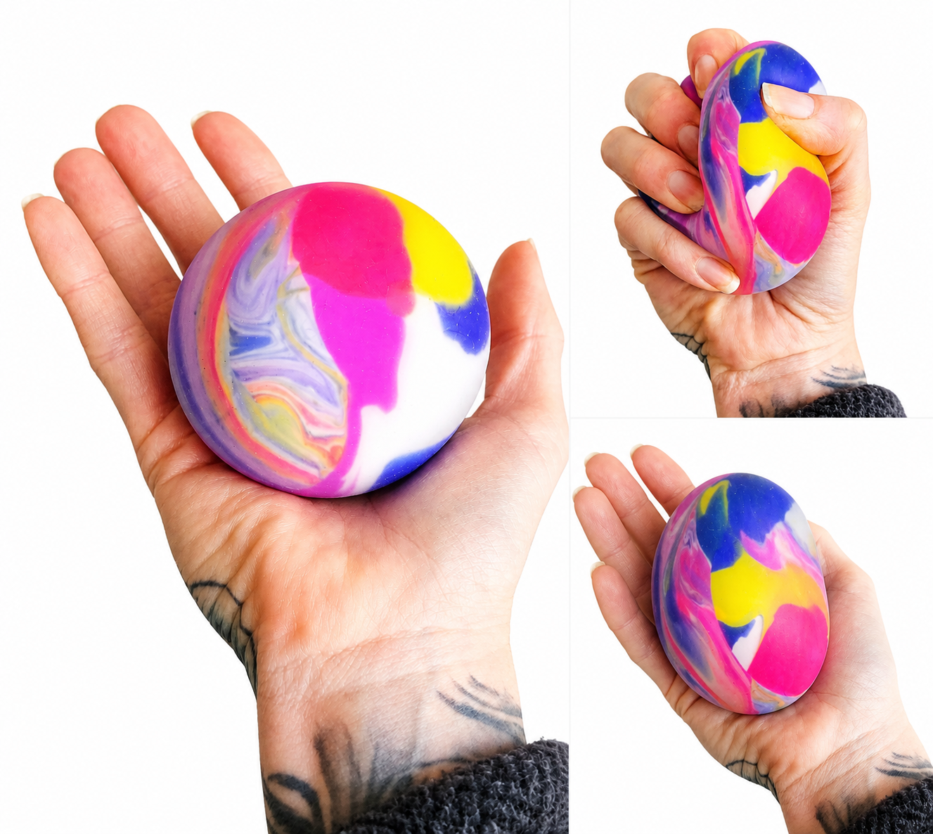 Smooshos Morphing Ball – Medium Swirl Squishy Sensory Fidget