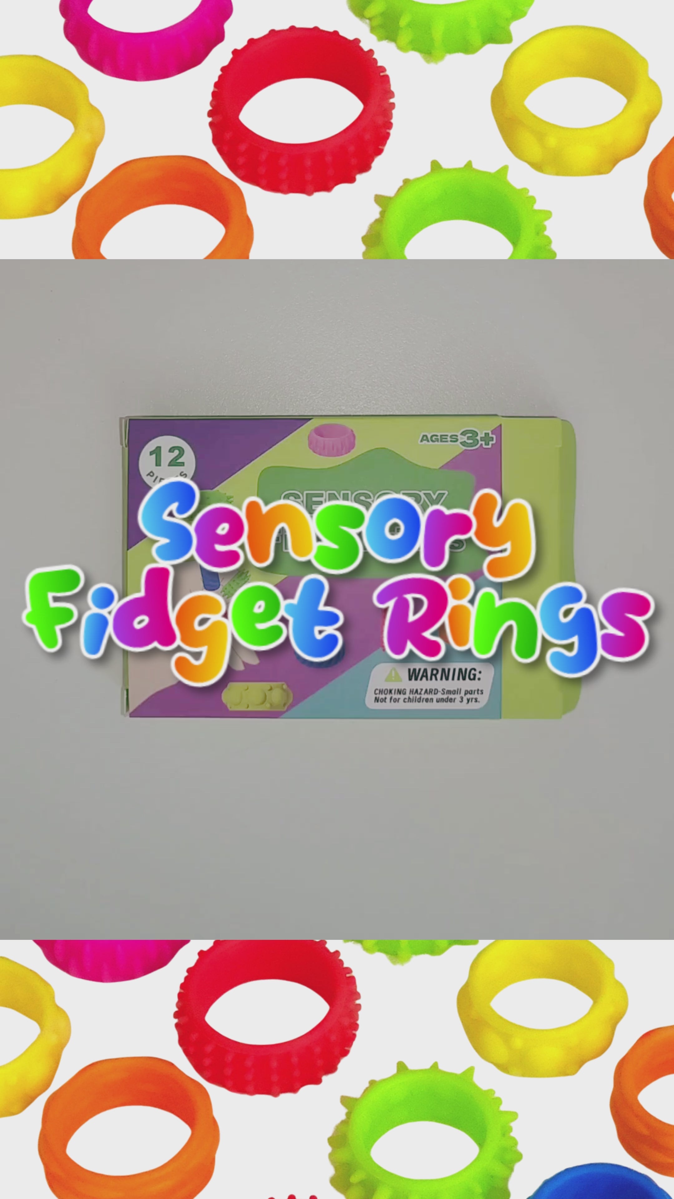 Silicone Sensory Fidget Ring Set