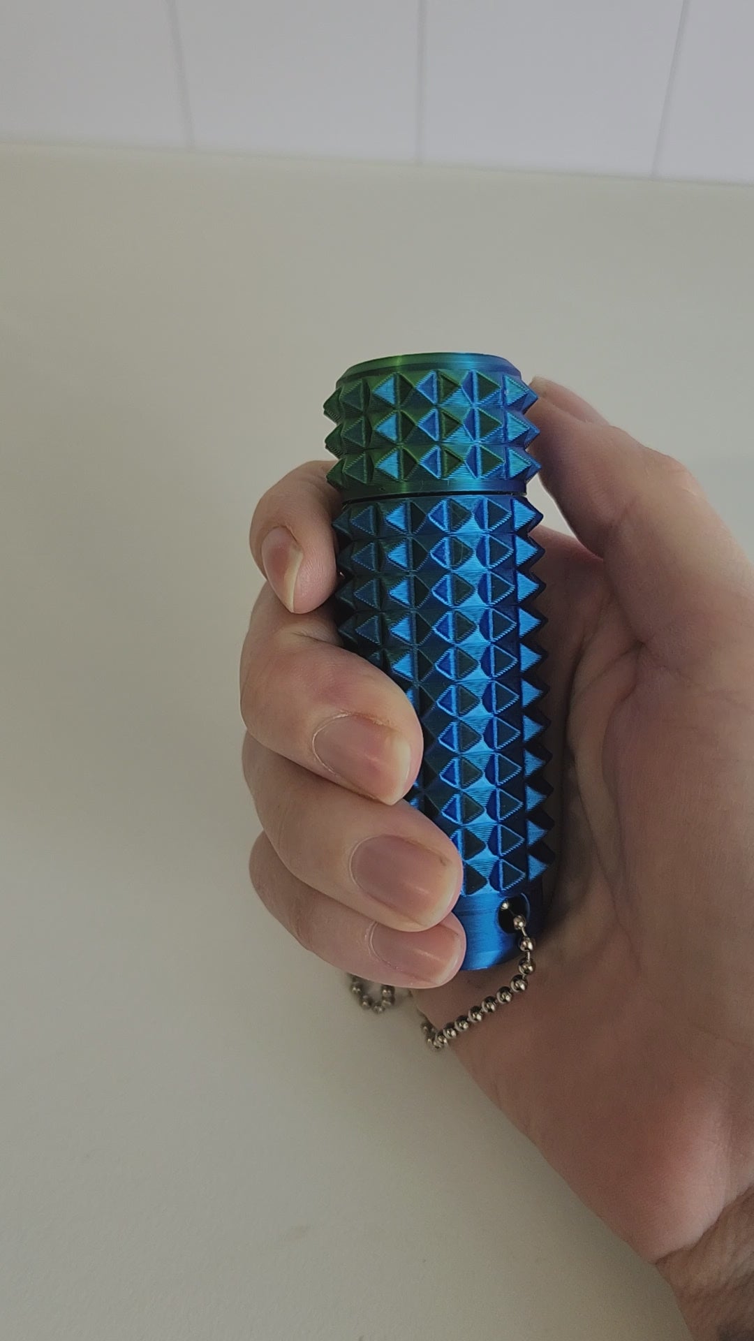 Using spikey fidget spinner