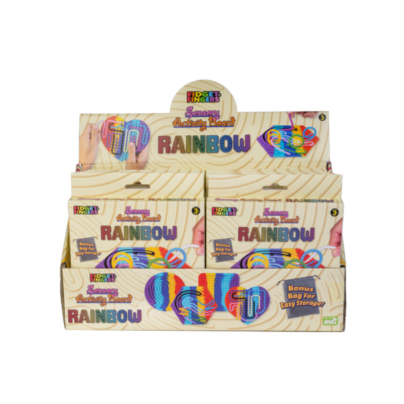 Rainbow Finger Maze Sensory Fidget Board