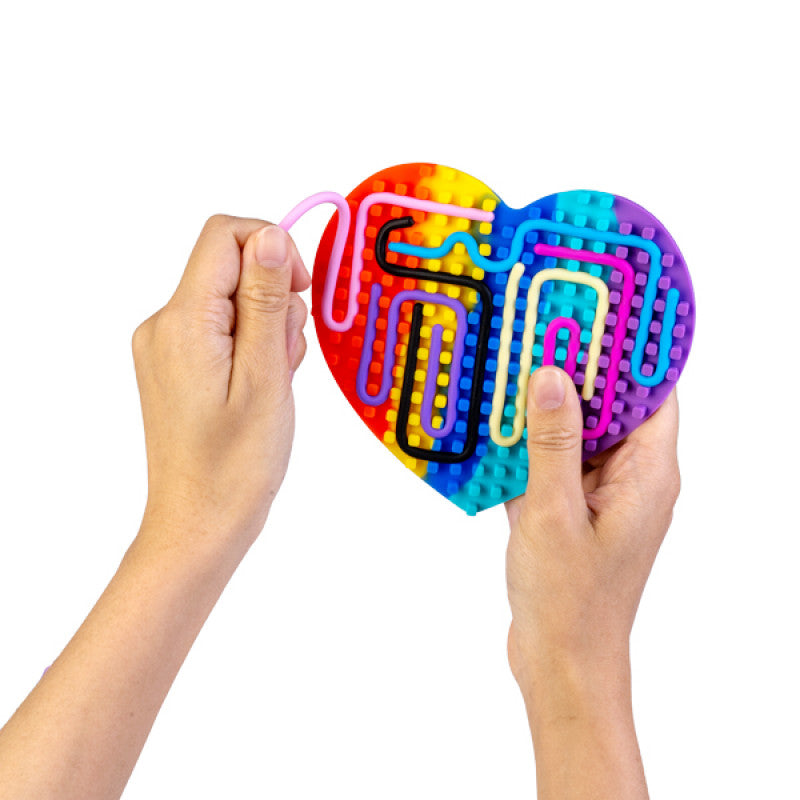 Rainbow Finger Maze Sensory Fidget Board
